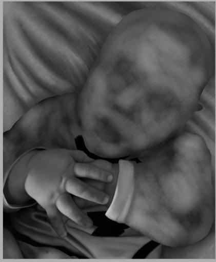 ''Baby'' tegning - Step by Step. billede 3