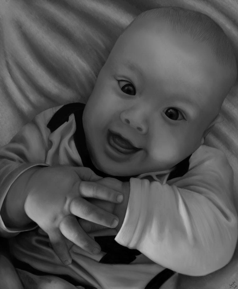 ''Baby'' tegning - Step by Step. billede 4