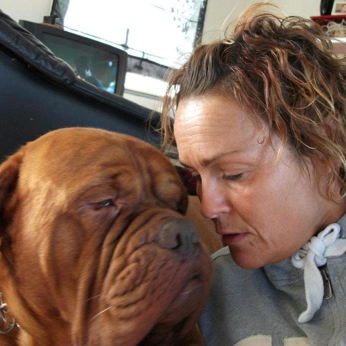 mig og nogen af de hunde jeg endten ejer eller har hjuipet videre  billede 7