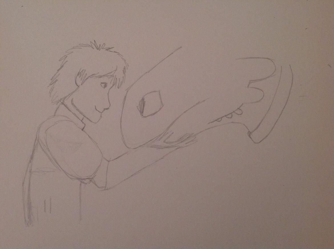 Tegninger - Hikke & Tandløs skitsen :) billede 1