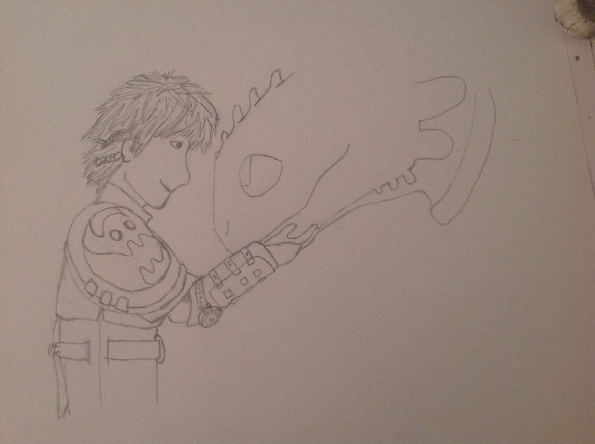 Tegninger - Her er den tegnet rigtigt op og har fået de første detaljer :) billede 2