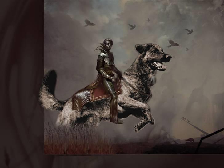 Tegninger og redigerede billeder af egne hunde billede 10