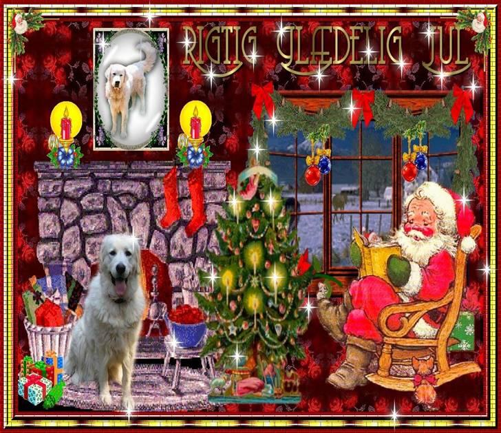 Diverse tegninger og collager... - Sidste års smukke Julekort - her hænger min Argos på væggen og passer på os alle sammen. Også lavet af MS. billede 14