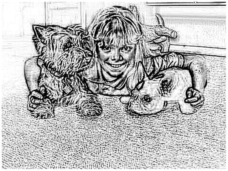 Tegninger :-) - Bobo og Mille - ren hygge :-D billede 105