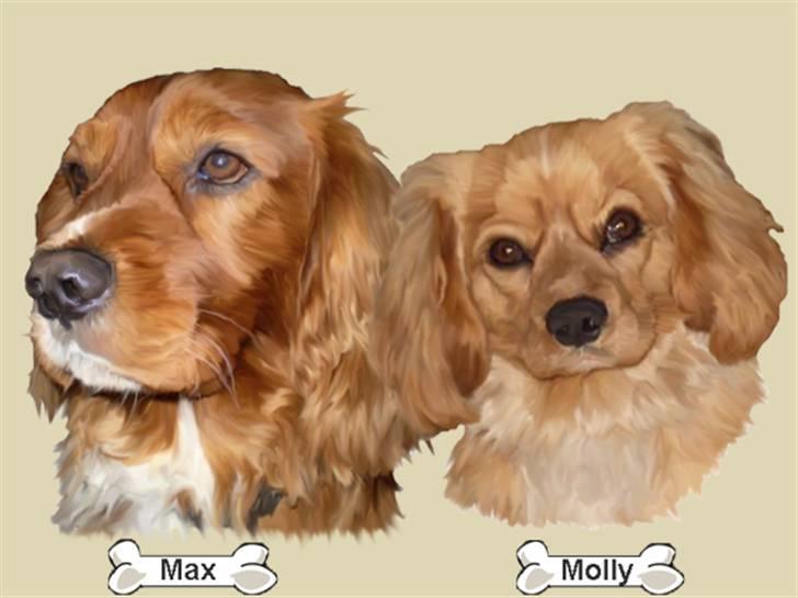 Tegninger af andres hunde - Molly & Max. billede 96