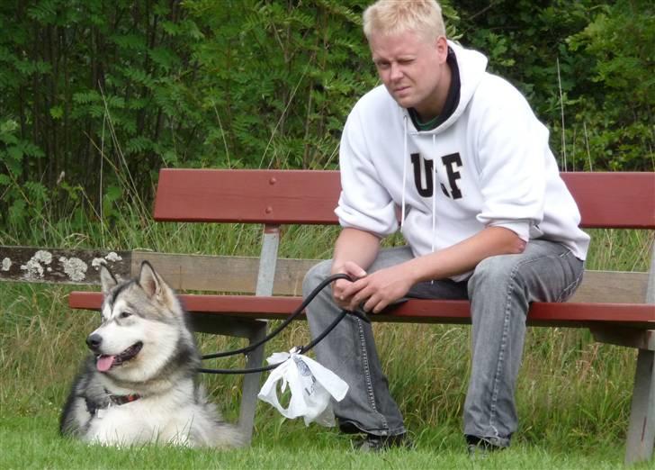 Cani i Givskud Løvepark - Her får mig og far lige en slapper mens mor er inde et sted hvor jeg ikk må komme med. billede 19