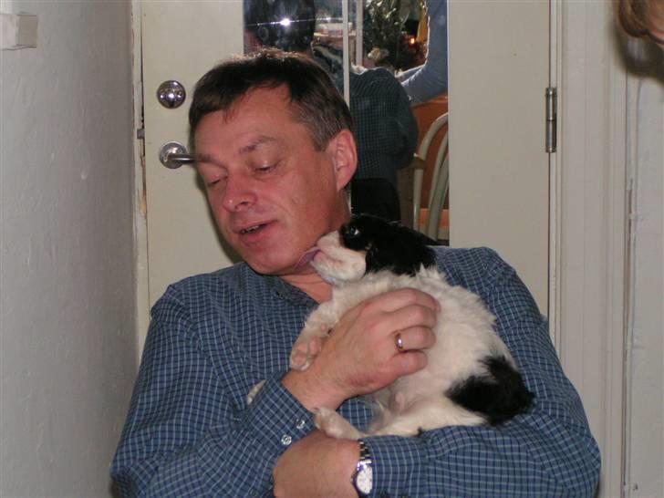 Hvalpe-billeder - Farfar... og moi!!! Farfar og jeg elsker hinanden MEGET højt! <3 billede 2