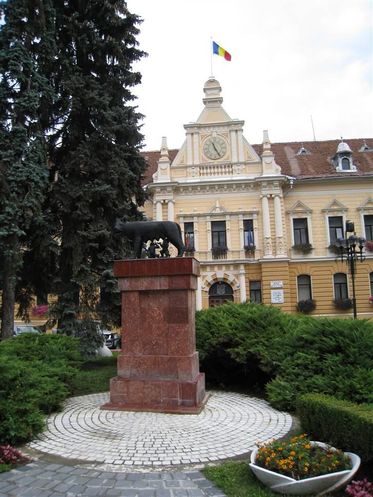 Ferie i Rumænien - Stauen af Romulus og Remus foran byens rådhus billede 13