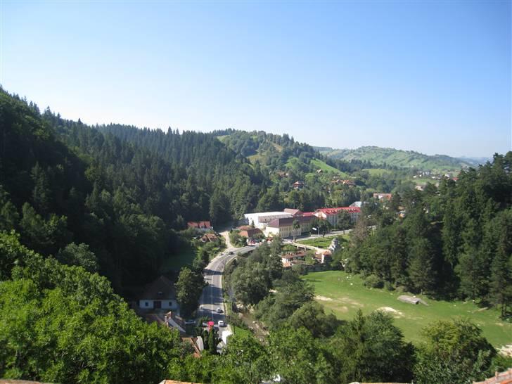 Ferie i Rumænien - Udsigt fra slottet ud over byen billede 32