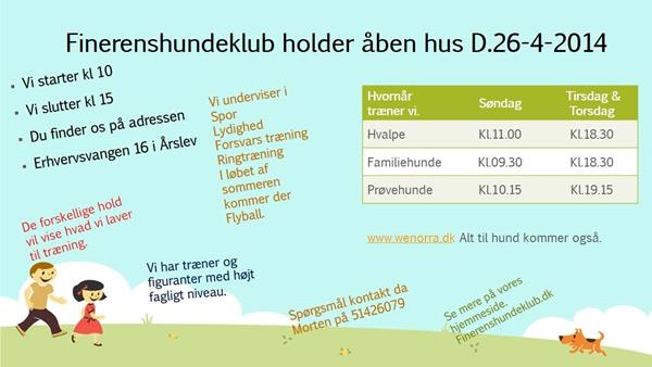 Åbent hus i hundeklub på midtfyn