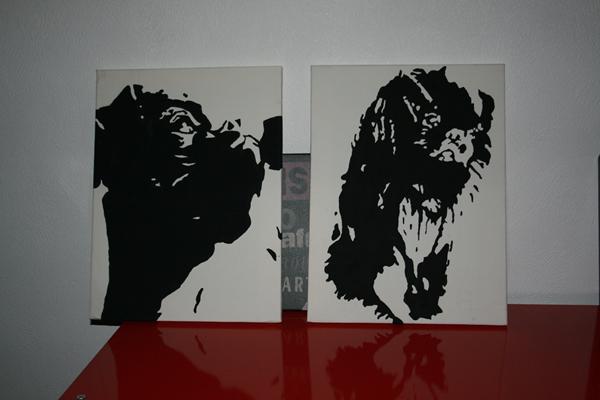 Maleri af mine hunde