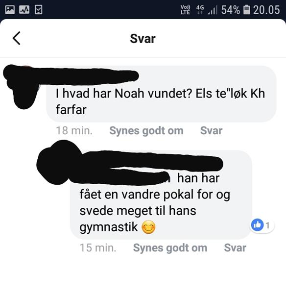 Pokal for at svede i gymnastik?