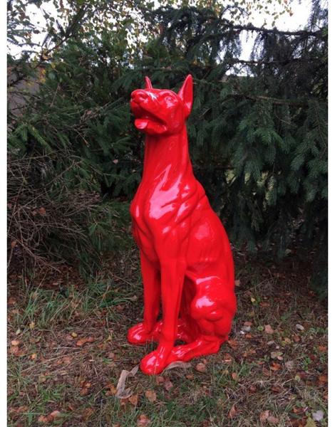 kæmpe hunde statue