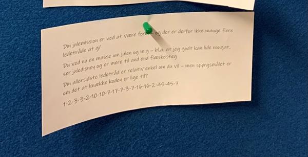 Nisseløjer på arbejdet - hjælp til kode 