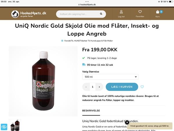 Flåt/ loppe behandling.