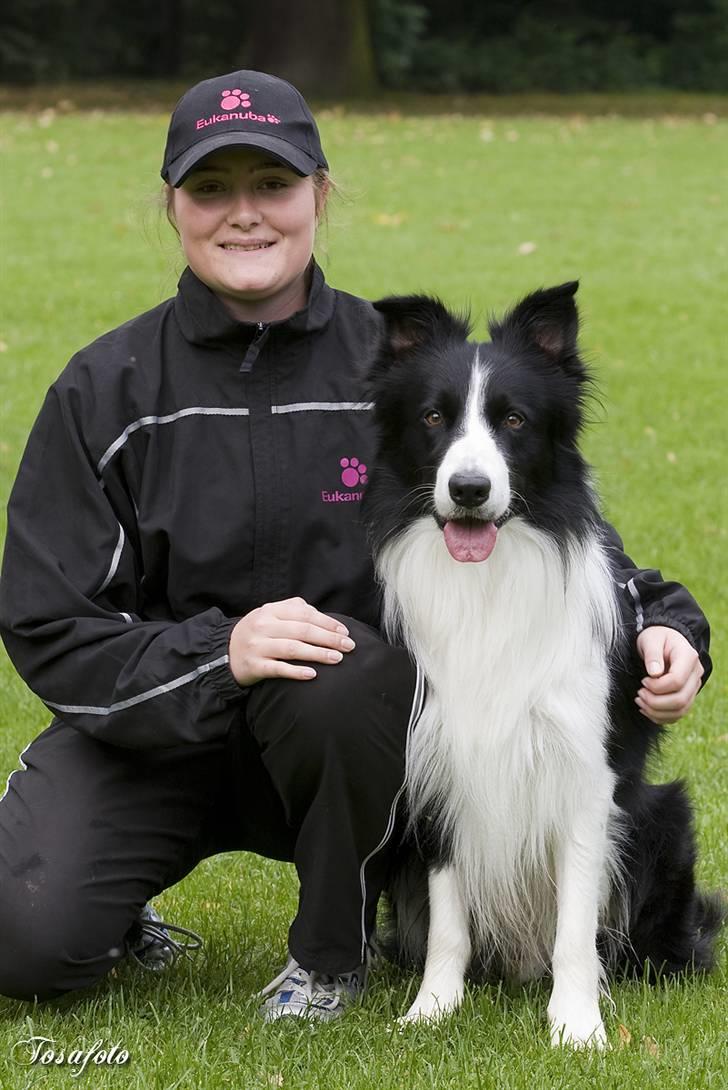 Border collie Tarco *himmelhund* - Tarco og mig i vores sponsortøj billede 2