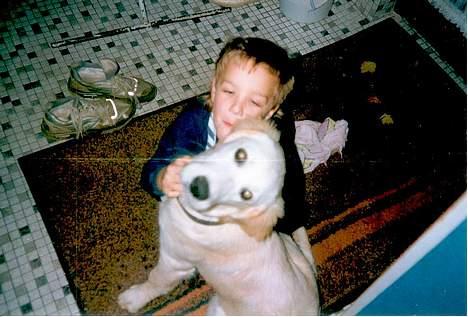 Golden retriever Nikki (Død) - Nikki og mig da vi begge var yngre billede 3