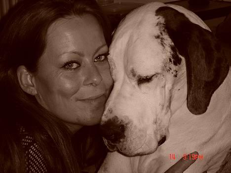 Grand danois Mona himmelhund - mig og mor billede 9