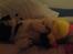 Mops jasmin R.I.P 16/8-2011 - jasmin der tager en morfar, med hendes nye bamse hun har fået af min kæreste<3 gud hvor blev hun glad for den bamse =)