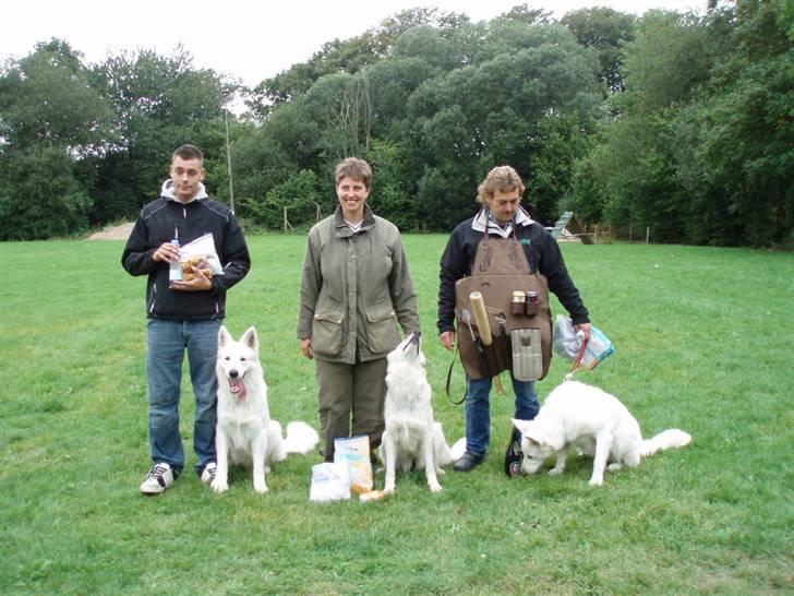 Hvid schæfer Blacktowns Carlsen - Carlsen til venstre 3. plads i mixmatch :) billede 6