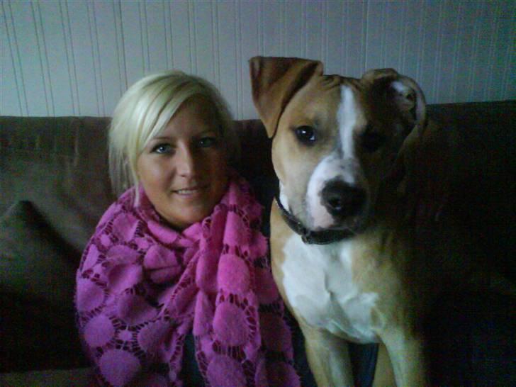 Amerikansk staffordshire terrier Tiesto - Min mor og jeg billede 15