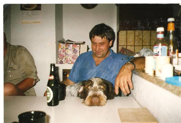 Ruhåret hønsehund Fix *død* - Her er han med min far. Den skønneste chokoladenæse man kunne ønske sig billede 8
