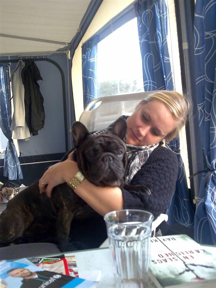 Fransk bulldog Fanto    R.I.P. - Louise og mig på efterårsferie... billede 7