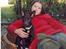 Australsk kelpie Tess - Mig og Tess i haven