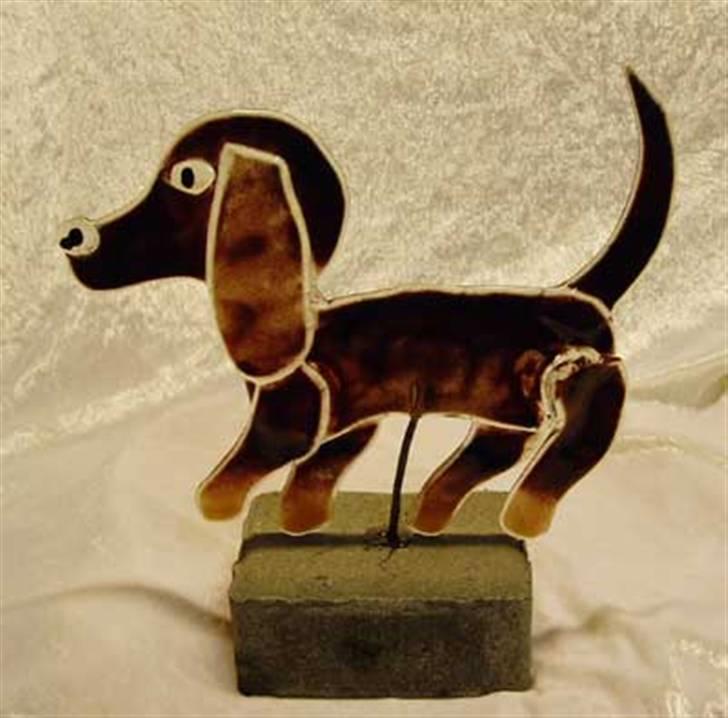 Gravhund Pernille - og vupti så findes jeg også i glas. billede 6