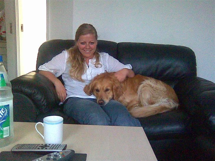 Golden retriever Gismo - Gismo og vores tidligere overbo, Louise :) billede 14