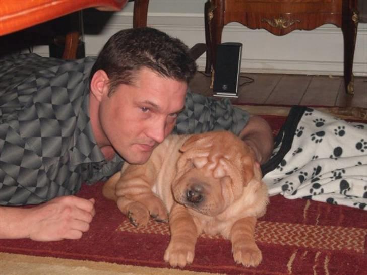 Shar pei Nelly søger leger ven - mig og min far juleaften :o) billede 7