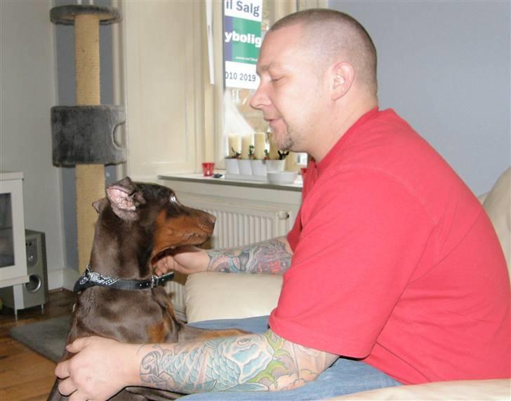 Dobermann NITRO DI ALTOBELLO - mig og min far billede 5