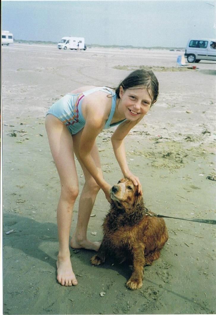 Cocker spaniel Luna R.I.P - Rømø 08 (: Lunze og mig <3 billede 4