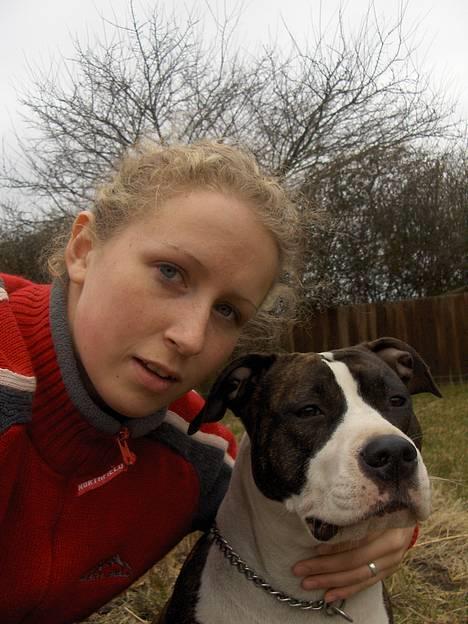 Amerikansk staffordshire terrier amiga 25-11-04 - mor og jeg billede 12