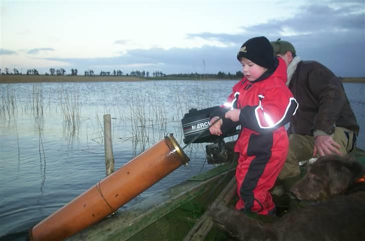 Blanding af racer Bølle - R.I.P<3 - Bølle med på fiske tur, min storebror hiver rør op.<3 billede 9