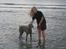 Weimaraner Hot Shoot´s Jeco - Jeg og Jeco på Balka strand