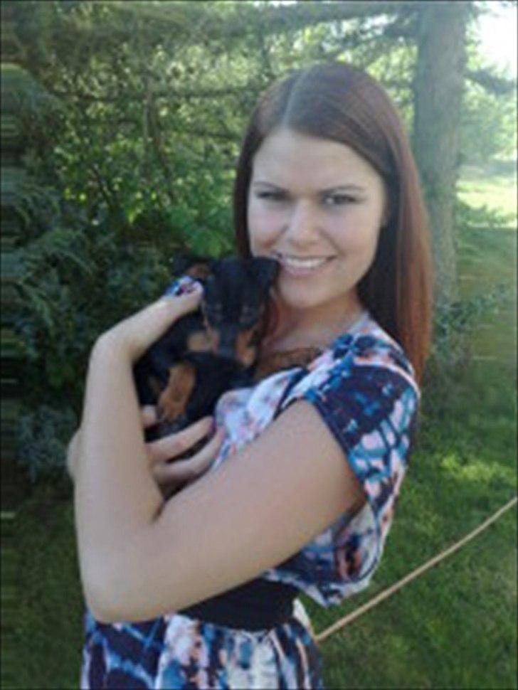 Dvaergpinscher Rødkildes Lucka - Mig og Lucka 8 uger gammel billede 12