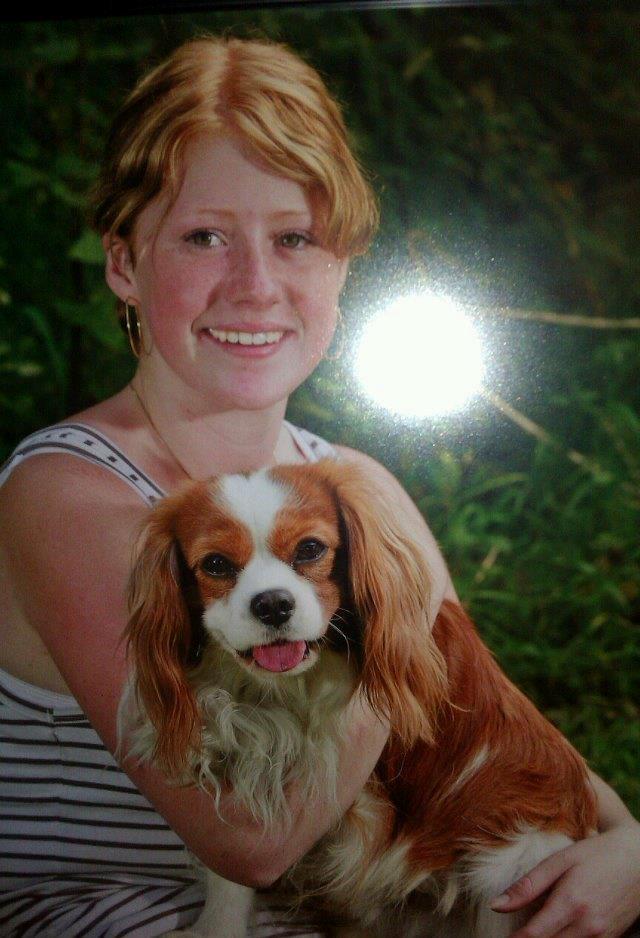 Cavalier king charles spaniel Birkedals Indi <3 - Fik taget et super godt billede af mig og min dejlige hund. Billedet er taget fra det rigtige billede, det er ikke så god kvalitet der på det her billede. Men i virkeligheden er det monster godt!. billede 4