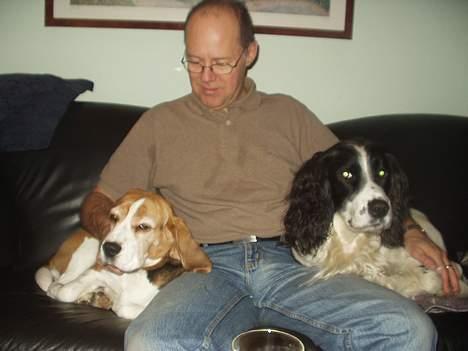 Beagle Berta <'3 - Berta, Carlos og far . De har lige været på stranden . Carlos er stadig frisk , men Berta er ved at dø af udmattelse ! billede 17