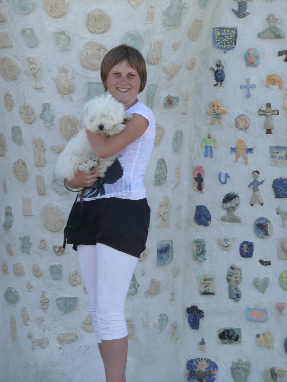 Coton de tulear Charlie - Charlie og mig nede på havnen i Sæby ;-) billede 22