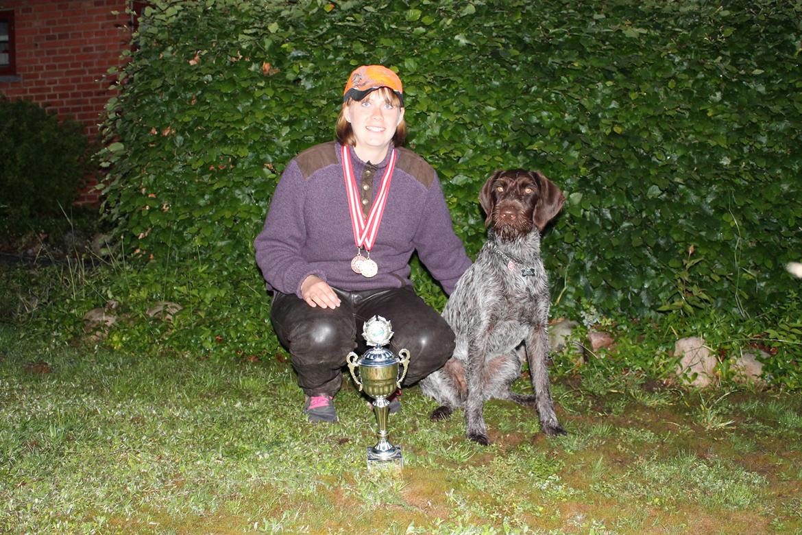 Ruhåret hønsehund Gørklintgårds Sia - Første pladsen til kommunemesterskabet :-) billede 17