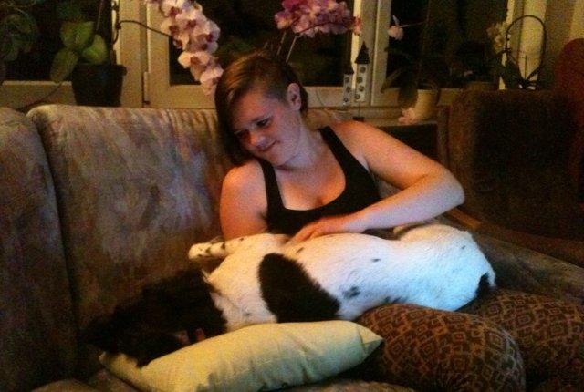 Kleiner münsterländer Perle " Solgt d. 30/11 - 2013" - Perle og jeg<3 billede 12