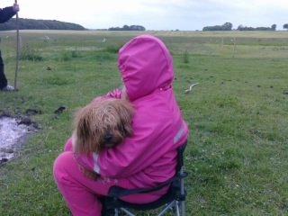 Blanding af racer Joey - Mig og Tenna en af mine veninder hun ville godt side med mig nu jorden er så kold mens vi ser på sankt hans bål  billede 17