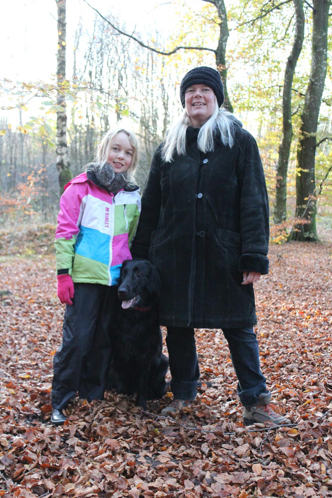Flat coated retriever Lea - Mor, Emma og Lea billede 4