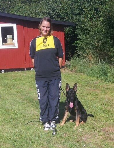 Schæferhund Allibina´s Imma (solgt) - da jeg var til kombi skue med imma billede 1