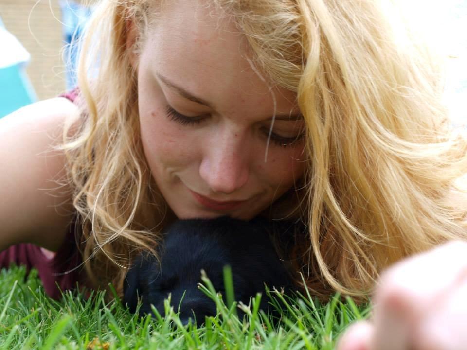 Labrador retriever Hollie - Hollie og jeg. billede 6