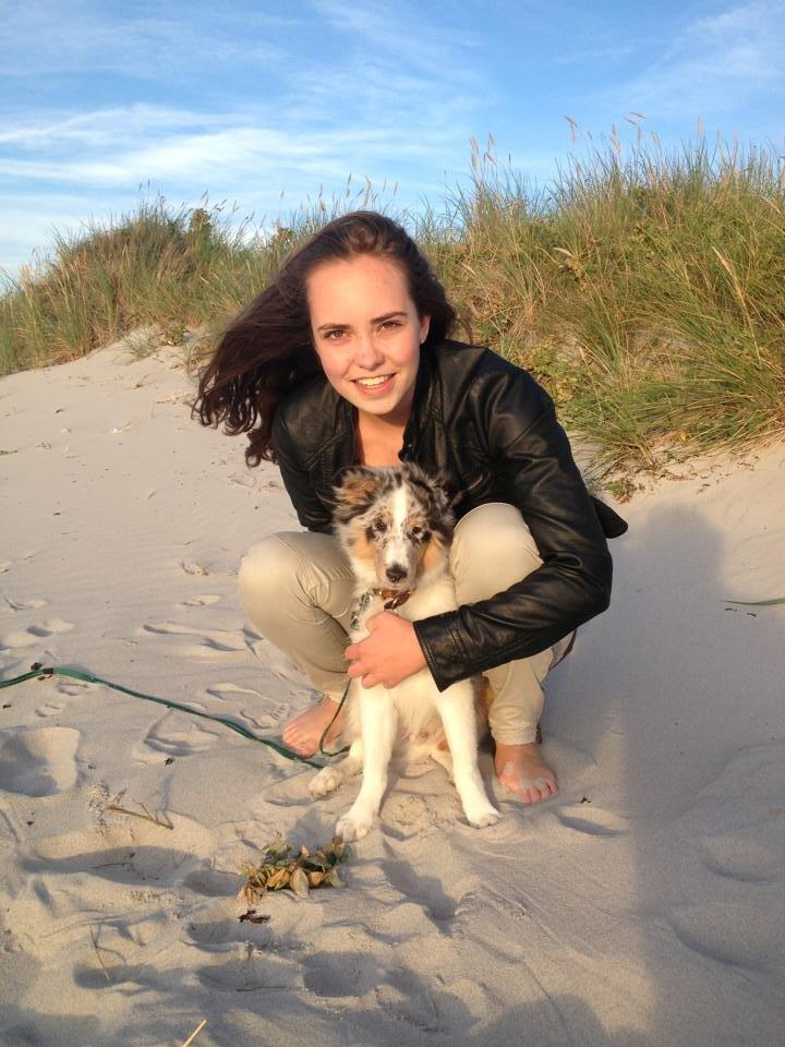 Shetland sheepdog Ziggo - Ziggo og jeg på stranden :-) billede 7