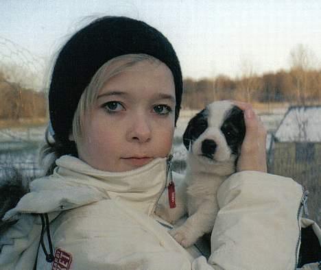Blanding af racer Oscar - Oscar på kennelen. 4 uger. billede 3