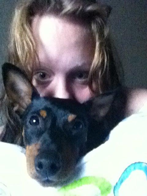 Dvaergpinscher Lady - Vi kan ikke lide tordenvejr. :(  billede 15