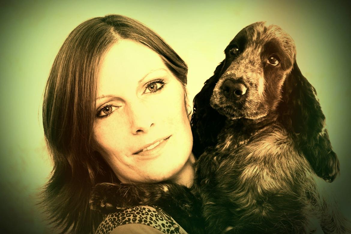 Cocker spaniel Diana - himmelhund - Totalt yndlingsbillede af Diana og mig, da Diana var 4 mdr billede 25